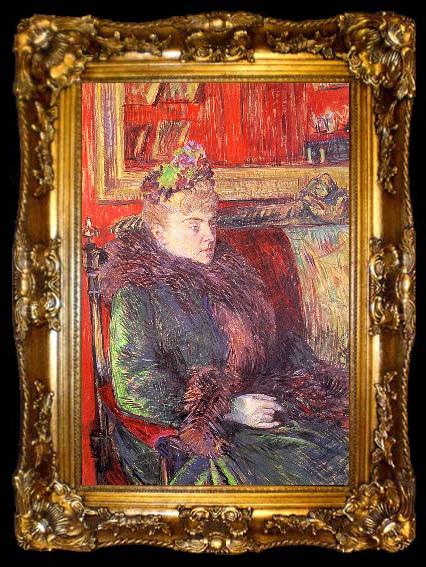 framed   Henri  Toulouse-Lautrec Madame de Gortzikoff, ta009-2